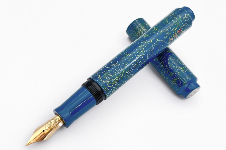 AP Limited Edition Urushi Lacquer Art Blue Bliss Fountain Pen