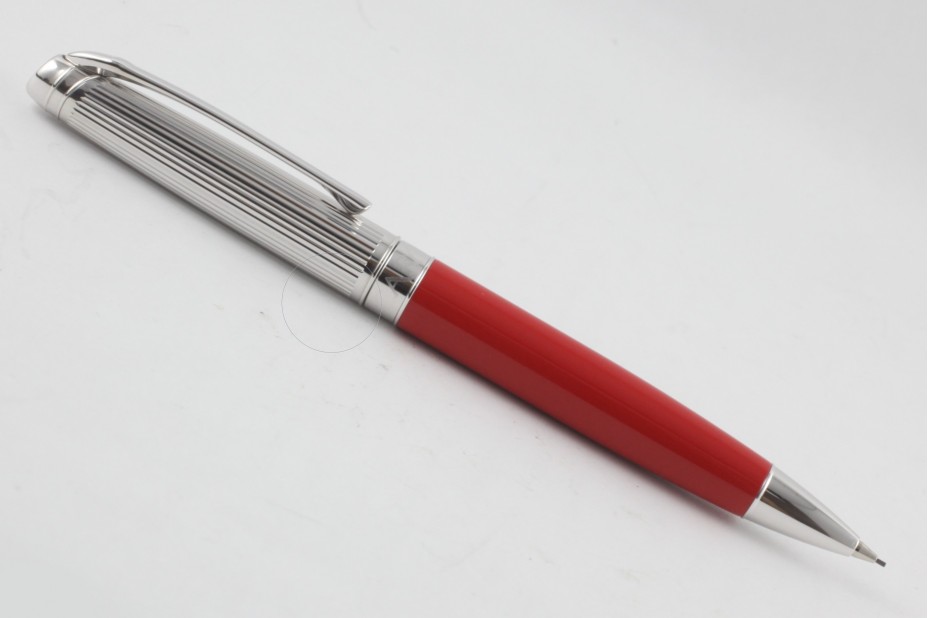 Caran D`Ache Leman Bicolor Red  Silver Mechanical Pencil