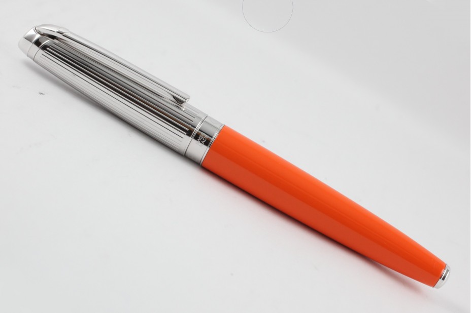 Caran D`Ache Leman Bicolor Saffron Silver Roller Ball Pen