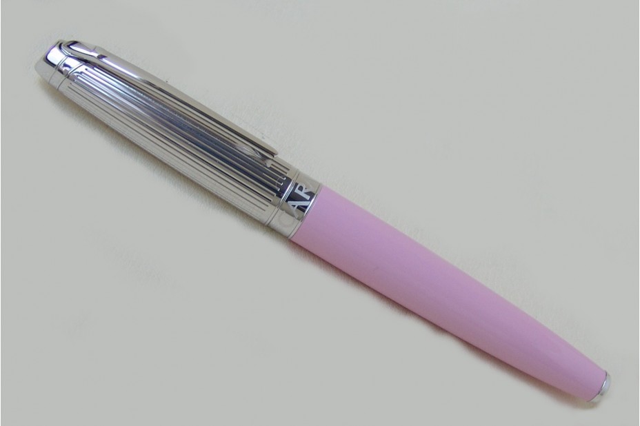 Caran D`Ache Leman Bicolor Pink Silver Roller Ball Pen