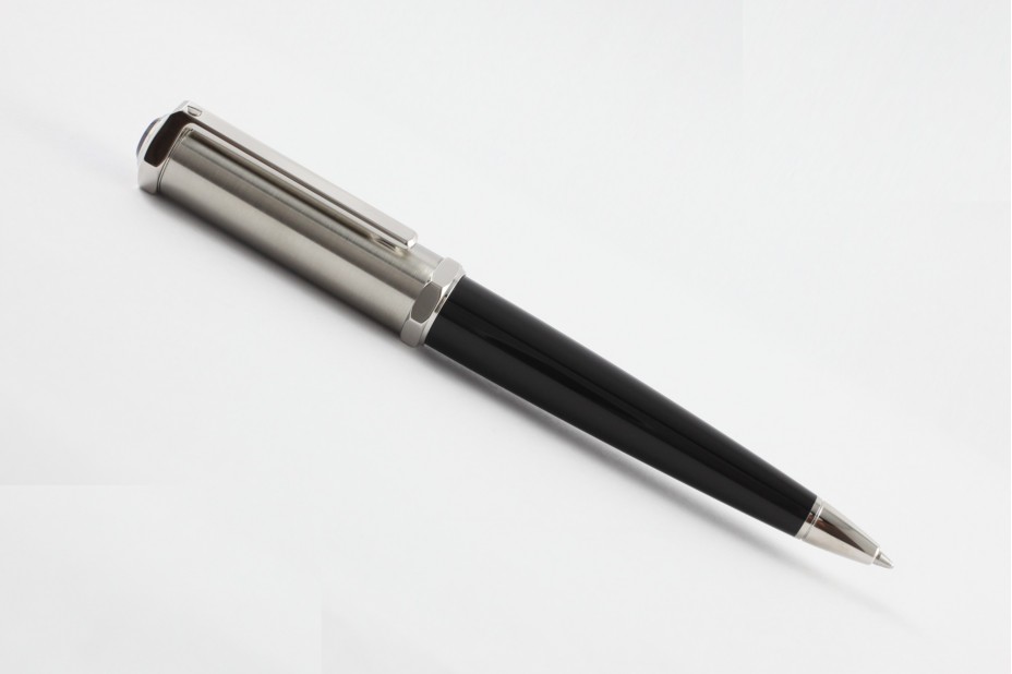 Cartier Santos- DumontOP000159 Black Composite Brushed Metal Cap Ball Pen