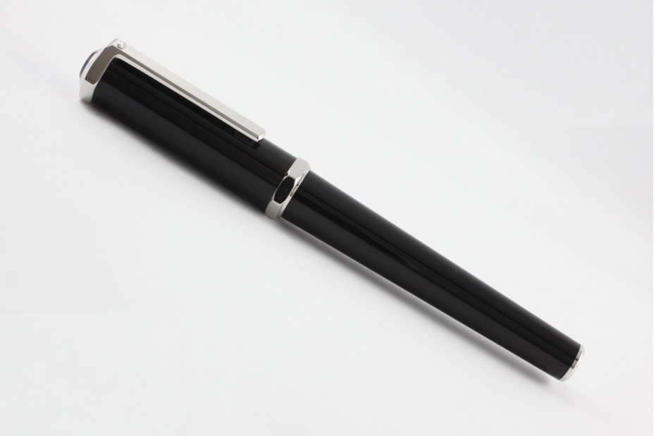 Cartier Santos- Dumont OP000156 Black Composite Palladium Finish Roller Ball Pen