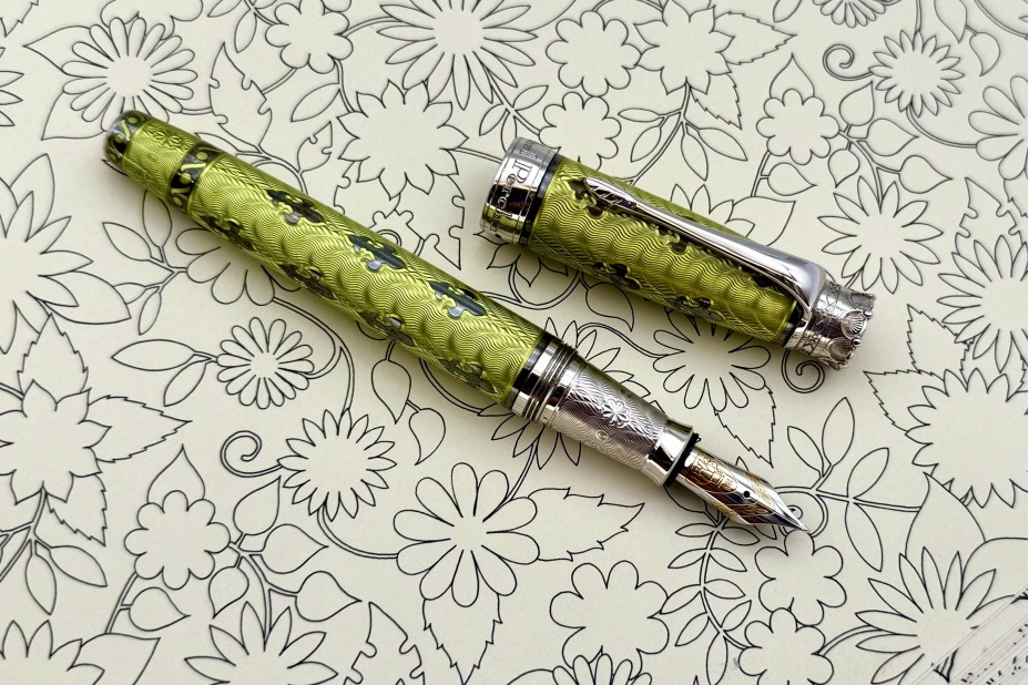Michel Perchin Limited Edition Fleur-de-lis Shagreen Fountain Pen