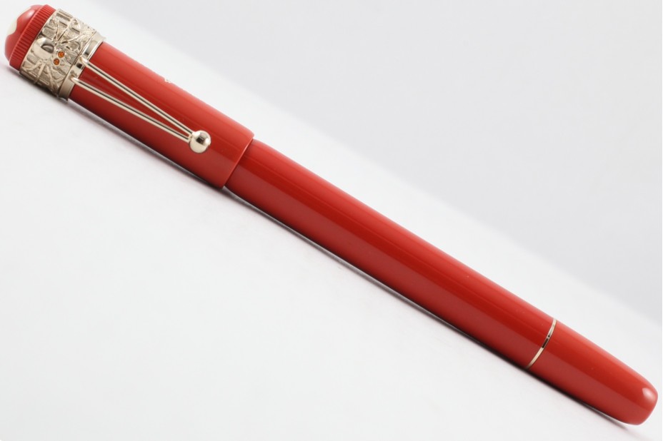 Montblanc MB.118233 Special Edition Heritage Rouge and Noir Spider Methamorphosis Coral Roller Ball Pen