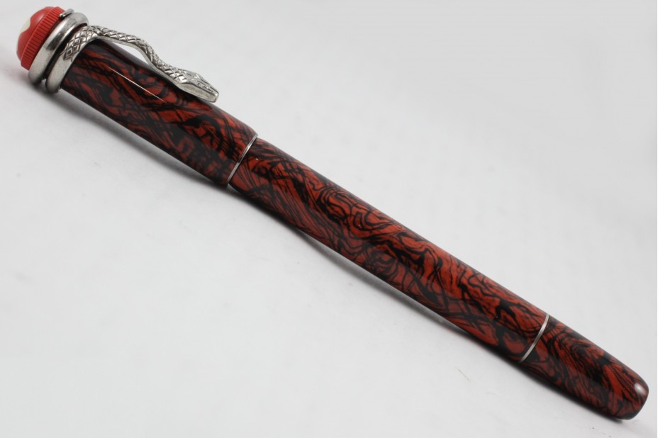 Montblanc MB.119851 Special Edition Heritage Rouge et Noir Serpent Marble Fountain Pen