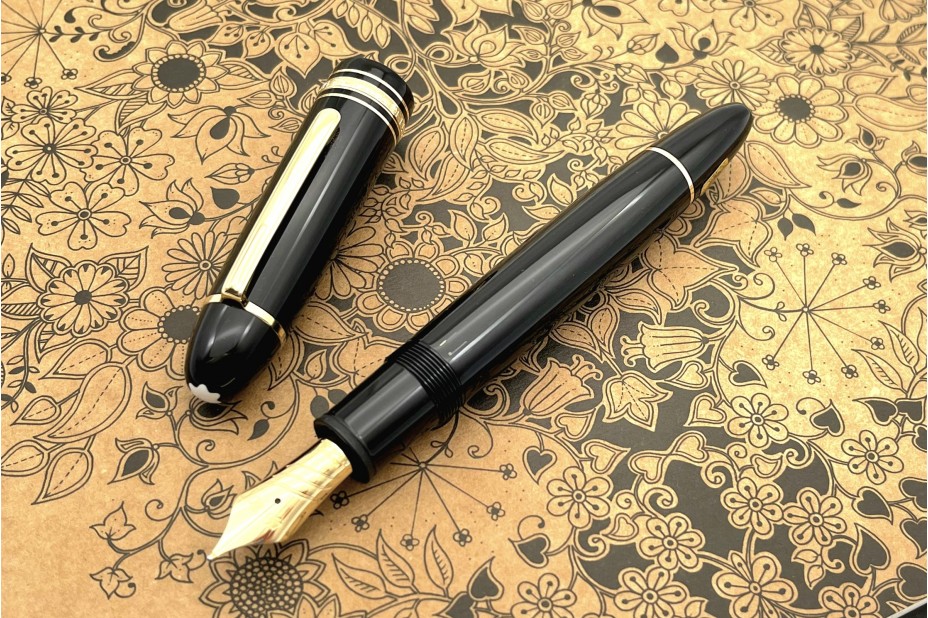 Montblanc MB.129275 Meisterstück 149 Gold-Coated Calligraphy Curved Nib Fountain Pen
