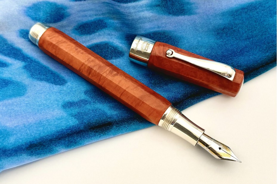 Montegrappa Symphony Brier and Sterling Wood Fountain Pen