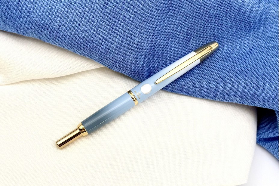 Nagasawa 2026 Limited Edition Capless Kobe Gradation Sengari Water-blue Fountain Pen (Gold Trim)