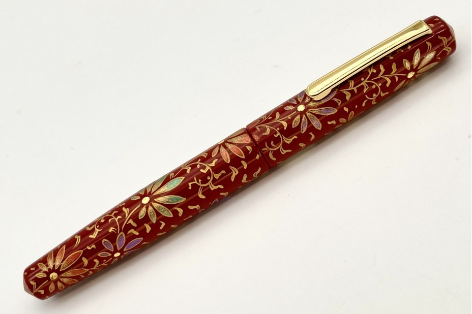 Nakaya Piccolo Long Writer Chinkin Palmet Shu Coloured Powders  (Colorful Lines 2) Fountain Pen
