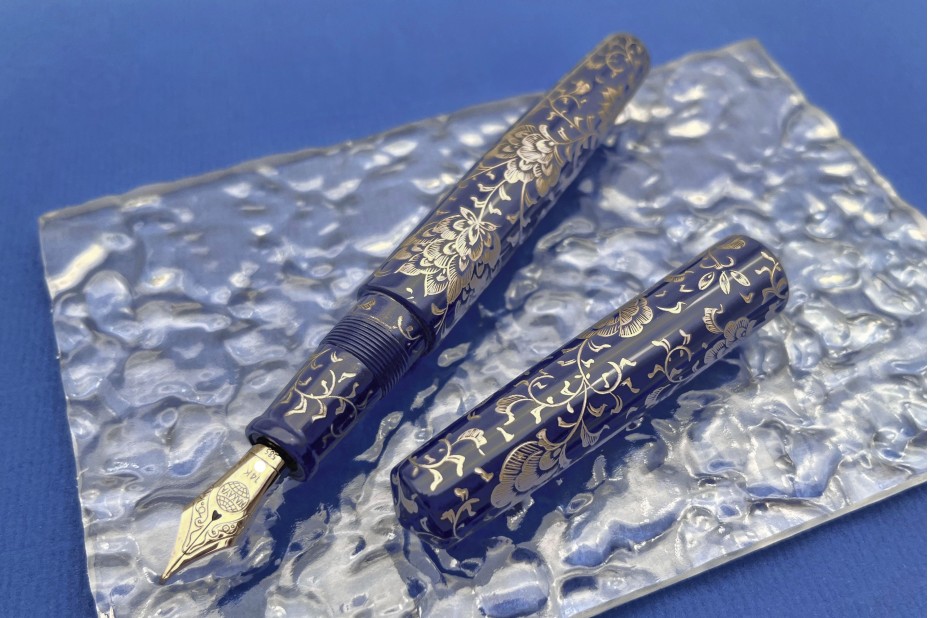 Nakaya Piccolo Long Cigar Housoge (Platinum lines 2) Fountain Pen