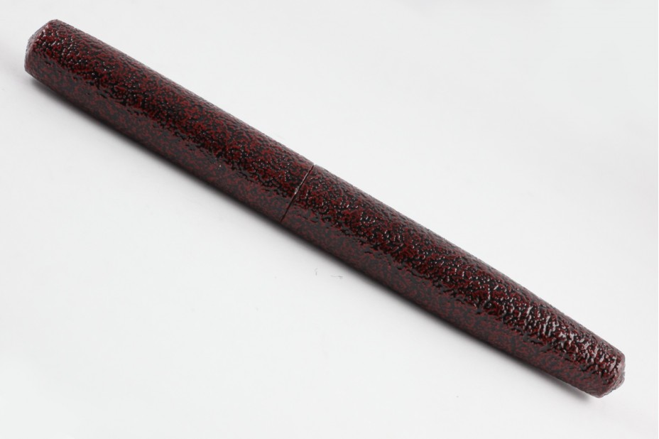 Nakaya Piccolo Long Cigar Ishime Kanshitsu Kuro Tamenuri Fountain Pen