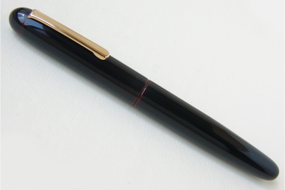 Nakaya Portable Writer Kuro Tamenuri Fountain Pen