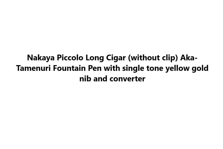 Payment link for April Morales (Nakaya Piccolo Long Cigar Aka-Tamenuri Fountain Pen)