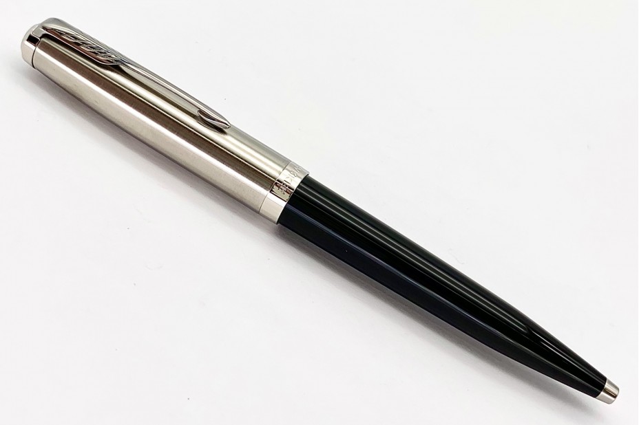 Parker 51 Black Chrome Trim Ball Pen