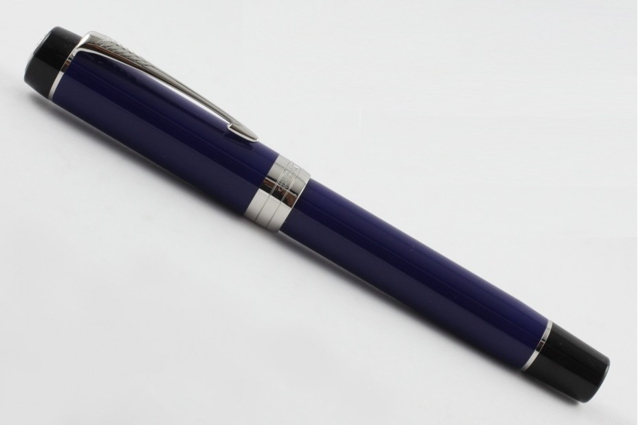 Parker Centennial Duofold Classic Blue and Black Palladium Trim Fountain Pen