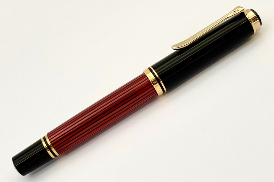 Pelikan Souveran M400 Black Red Fountain Pen (Old Logo)
