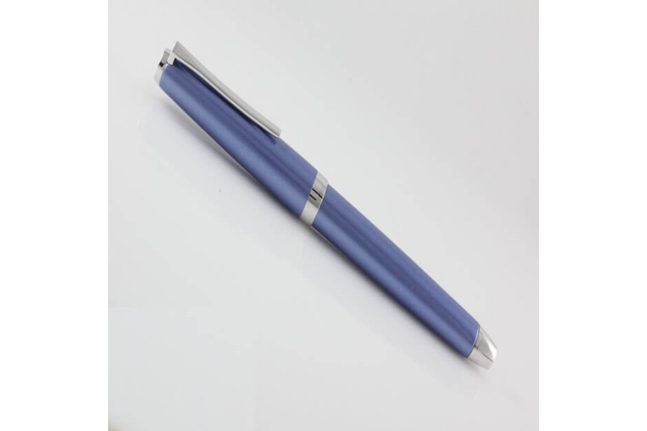 Pilot Falcon Light Blue Metal Fountain Pen