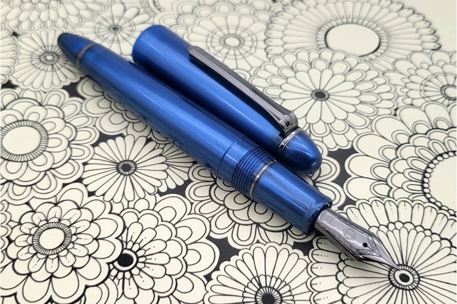 Sailor 1911 Ringless Metallic Simply Blue Fountain Pen