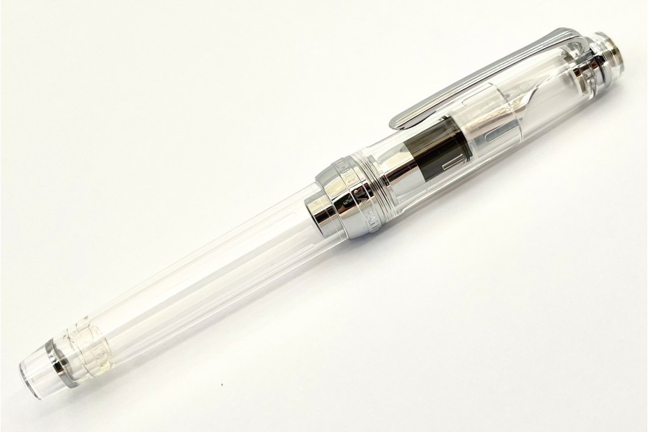 Sailor ProGear Slim Clear Demo Rhodium Trim Fountain Pen
