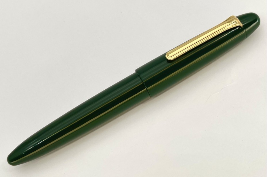 Sailor Special Edition King of Pens (KOP) Kaga Urushi Pine Green Gold Trim Fountain Pen