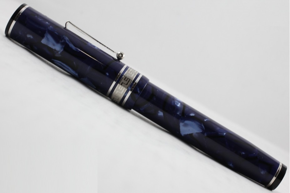 Wahl-Eversharp Decoband Gold Seal Oversized Blue La Royale Super Flex Fountain Pen